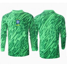 Brasilien Målvakt Hemmatröja Copa America 2024 Långa ärmar